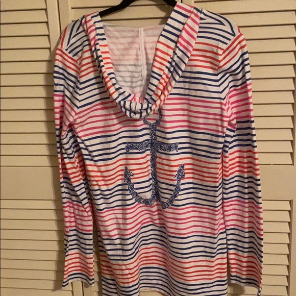 Lilly Pulitzer hooded terry tunic size m - Picture 3 of 4